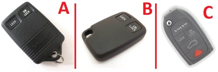 volvo v40 remote control